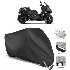 Coverplus Qooder QV4 Siyah Motosiklet Branda