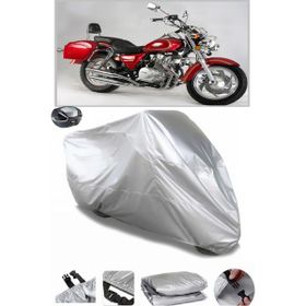 Coverplus Ramzey QM 250 Gri Arka Çanta Uyumlu Su Geçirmez Motosiklet Brandası