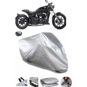 Coverplus Regal Raptor Pilder 250 Gri Arka Çanta Uyumlu Su Geçirmez Motosiklet Brandası
