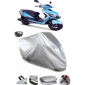 Coverplus RKS Blazer 50 XR Gri Arka Çanta Uyumlu Su Geçirmez Motosiklet Brandası