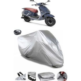 Coverplus RKS Dark Blue 125 Gri Arka Çanta Uyumlu Su Geçirmez Motosiklet Brandası