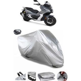 Coverplus RKS Freccia 150 Gri Arka Çanta Uyumlu Su Geçirmez Motosiklet Brandası