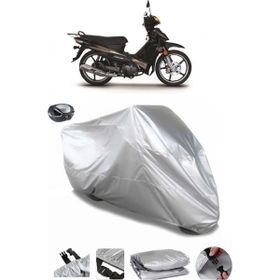 Coverplus RKS Jaguar 100 Gri Arka Çanta Uyumlu Su Geçirmez Motosiklet Brandası