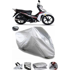 Coverplus RKS Rodos 100 Gri Arka Çanta Uyumlu Su Geçirmez Motosiklet Brandası