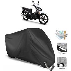 Coverplus RKS Rodos 100 Siyah Motosiklet Branda