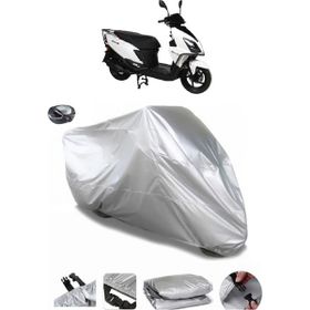 Coverplus RMG Moto Gusto Aston 125 Gri Arka Çanta Uyumlu Su Geçirmez Motosiklet Brandası