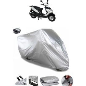 Coverplus RMG Moto Gusto Crystal Gri Arka Çanta Uyumlu Su Geçirmez Motosiklet Brandası