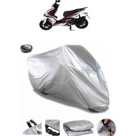 Coverplus RMG Moto Gusto Fantasy 125 Gri Arka Çanta Uyumlu Su Geçirmez Motosiklet Brandası