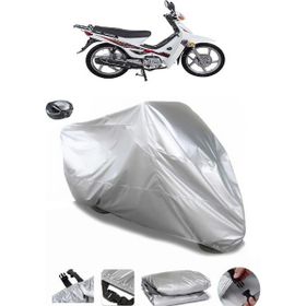 Coverplus RMG Moto Gusto Monza 100 Gri Arka Çanta Uyumlu Su Geçirmez Motosiklet Brandası