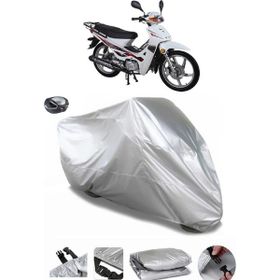 Coverplus RMG Moto Gusto Spark 50 Gri Arka Çanta Uyumlu Su Geçirmez Motosiklet Brandası