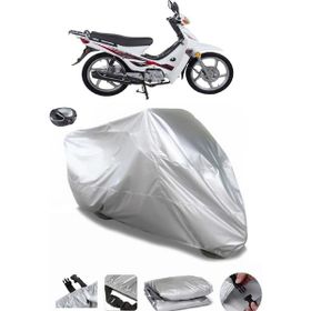 Coverplus RMG Moto Gusto Spyder 100 Gri Arka Çanta Uyumlu Su Geçirmez Motosiklet Brandası