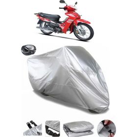 Coverplus Suzuki Best 110 Gri Arka Çanta Uyumlu Su Geçirmez Motosiklet Brandası