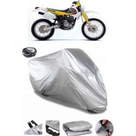 Coverplus Suzuki DR350 Gri Arka Çanta Uyumlu Su Geçirmez Motosiklet Brandası