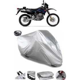 Coverplus Suzuki DRZ400 S Gri Arka Çanta Uyumlu Su Geçirmez Motosiklet Brandası