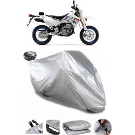 Coverplus Suzuki DRZ400 SM Gri Arka Çanta Uyumlu Su Geçirmez Motosiklet Brandası