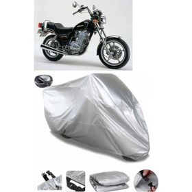 Coverplus Suzuki GN 250 Gri Arka Çanta Uyumlu Su Geçirmez Motosiklet Brandası