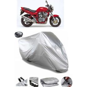 Coverplus Suzuki GSF 600 Bandit S Gri Arka Çanta Uyumlu Su Geçirmez Motosiklet Brandası
