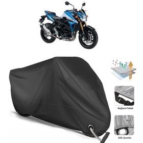 Coverplus Suzuki GSR 750 Siyah Motosiklet Branda