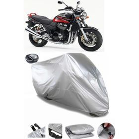 Coverplus Suzuki GSX 1400 Gri Arka Çanta Uyumlu Su Geçirmez Motosiklet Brandası