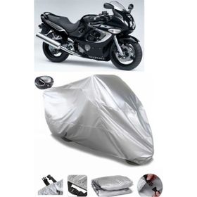 Coverplus Suzuki GSX 600 F Gri Arka Çanta Uyumlu Su Geçirmez Motosiklet Brandası