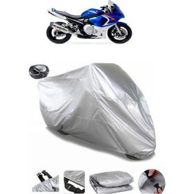 Coverplus Suzuki GSX 650 F Gri Arka Çanta Uyumlu Su Geçirmez Motosiklet Brandası