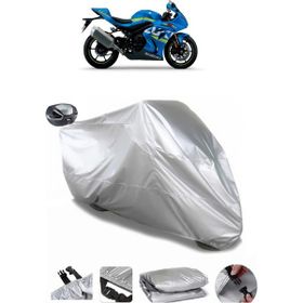 Coverplus Suzuki GSX-R 1000 Gri Arka Çanta Uyumlu Su Geçirmez Motosiklet Brandası