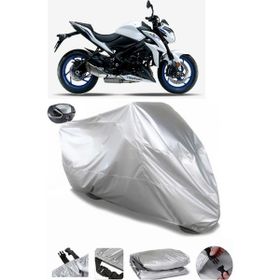 Coverplus Suzuki GSX-S 1000 Gri Arka Çanta Uyumlu Su Geçirmez Motosiklet Brandası