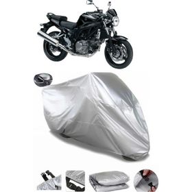 Coverplus Suzuki SV650A Gri Arka Çanta Uyumlu Su Geçirmez Motosiklet Brandası