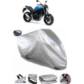 Coverplus Suzuki SV650S Gri Arka Çanta Uyumlu Su Geçirmez Motosiklet Brandası