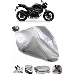 Coverplus Suzuki SV650X Gri Arka Çanta Uyumlu Su Geçirmez Motosiklet Brandası