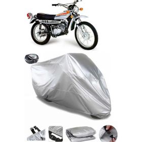 Coverplus Suzuki TS 185 Gri Arka Çanta Uyumlu Su Geçirmez Motosiklet Brandası