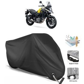Coverplus Suzuki V-Strom DL650 Siyah Motosiklet Branda