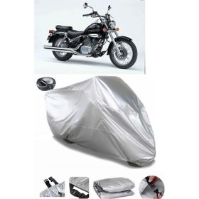 Coverplus Suzuki VL 250 Intruder Gri Arka Çanta Uyumlu Su Geçirmez Motosiklet Brandası