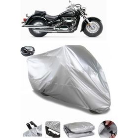 Coverplus Suzuki VL 800 Volusia Gri Arka Çanta Uyumlu Su Geçirmez Motosiklet Brandası