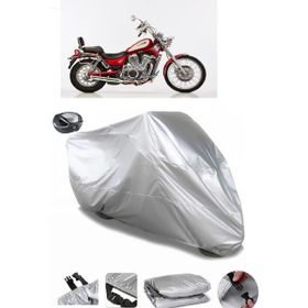 Coverplus Suzuki VS 800 Intruder Gri Arka Çanta Uyumlu Su Geçirmez Motosiklet Brandası