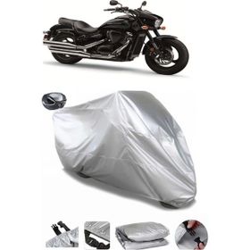 Coverplus Suzuki VZ 800 Intruder M800 Gri Arka Çanta Uyumlu Su Geçirmez Motosiklet Brandası