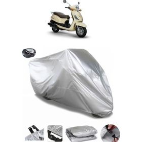 Coverplus SYM Fiddle II 125 Gri Arka Çanta Uyumlu Su Geçirmez Motosiklet Brandası