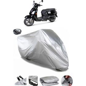 Coverplus Sym Fiddle III Arka Çanta Uyumlu Su Geçirmez Gri Motosiklet Brandası