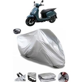 Coverplus Sym Fiddle IV 125 Arka Çanta Uyumlu Su Geçirmez Gri Motosiklet Brandası