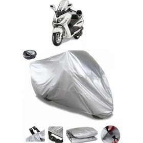 Coverplus Sym GTS 250L Evo Arka Çanta Uyumlu Su Geçirmez Gri Motosiklet Brandası