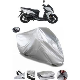 Coverplus Sym Jet 14 200L ABS Arka Çanta Uyumlu Su Geçirmez Gri Motosiklet Brandası