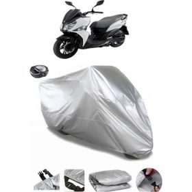 Coverplus Sym Jet 14 Arka Çanta Uyumlu Su Geçirmez Gri Motosiklet Brandası