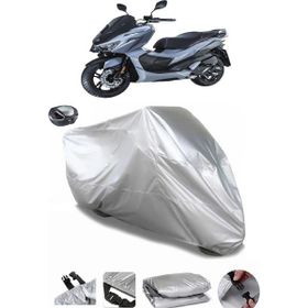 Coverplus Sym Jet X 125 Arka Çanta Uyumlu Su Geçirmez Gri Motosiklet Brandası