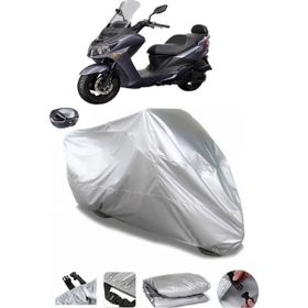 Coverplus Sym Joyride S 200L ABS Arka Çanta Uyumlu Su Geçirmez Gri Motosiklet Brandası