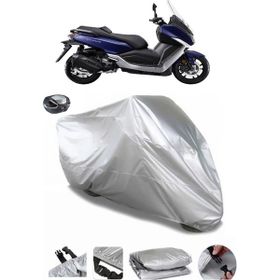 Coverplus Sym Maxi 400L Arka Çanta Uyumlu Su Geçirmez Gri Motosiklet Brandası