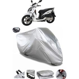 Coverplus Sym Symphony SR 125 Arka Çanta Uyumlu Su Geçirmez Gri Motosiklet Brandası