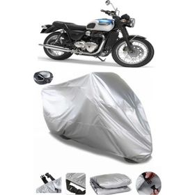 Coverplus Triumph Bonneville T100 Arka Çanta Uyumlu Su Geçirmez Gri Motosiklet Brandası