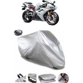 Coverplus Triumph Daytona 675 Arka Çanta Uyumlu Su Geçirmez Gri Motosiklet Brandası