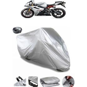 Coverplus Triumph Daytona 675 R Arka Çanta Uyumlu Su Geçirmez Gri Motosiklet Brandası