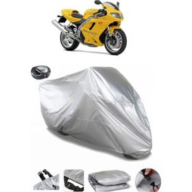 Coverplus Triumph Daytona 955I Arka Çanta Uyumlu Su Geçirmez Gri Motosiklet Brandası